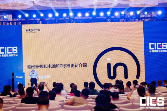 Intertek储能专家戴建伟先生发表主题演讲