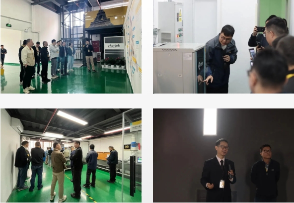 嘉宾近距离考察了Fireroom测试中心与安防实验室