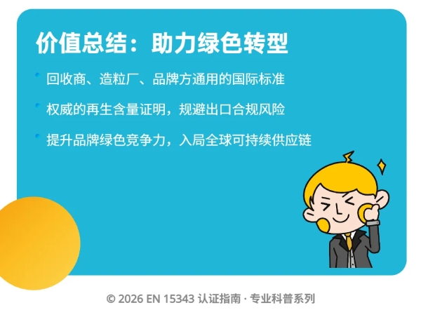 EN 15343 认证三部曲
