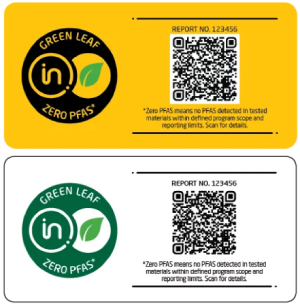 Green Leaf Mark Zero PFAS 标识与标签